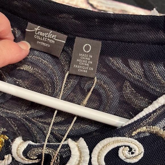 Chicos scrolls bomber jacket - Picture 6 of 8